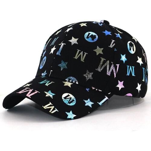 Fashion Monogram baseball cap star printing hip hop snapback hat cotton adjustable dad hats new men women бейсболка кепка