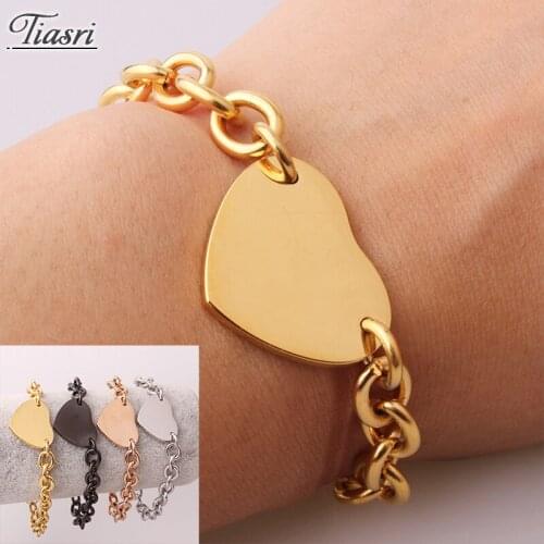 Tiasri Love Bracelet For Men Women Gift For Lover O Chain High Quality Stainless Steel Jewelry Charm Accessories Wholesale 8mm