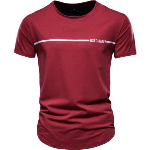 Giraffe Brand 100% Cotton T Shirt Men Short Sleeve O-neck Hip Hop Streetwear Long Style Mens Tshirts Casual Male Tops Tees Shirt