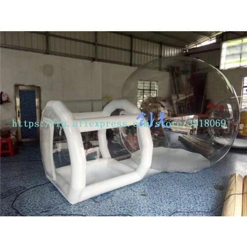 3m diameter with corridor inflatable transparent hotel, inflatable transparent bubble house for sale