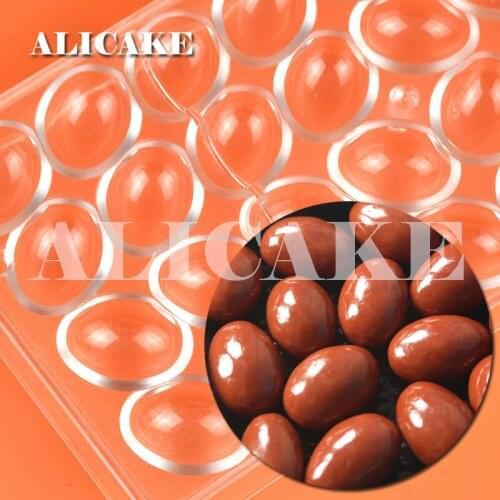 Easter Egg Polycarbonate Chocolate Mould Form Thick Food Grade Bakery Baking Pastry Tools Tray Chocolate Mold