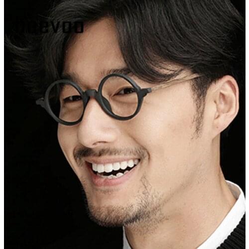 European and American Small Frame Artistic Eyeglasses Fixing Device Style Retro Round Glasses Frame Light Flat Anti-blue Light