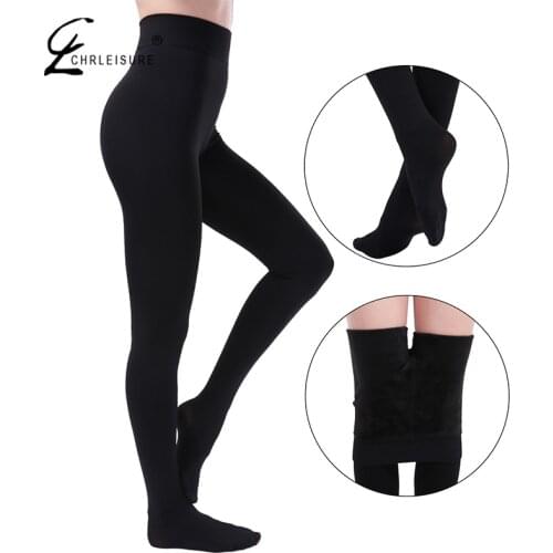 CHLEISURE 5 Color Winter Warm Leggings Women High Waist Velvet Legging Solid Plus Size Autumn Leggings S-3XL