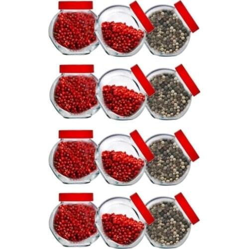 Bella 12 Pcs Mini Spice Suit 12 Li Salt Pepper Oregano Candy Spice Rack Set Gift Kitchen Organizer