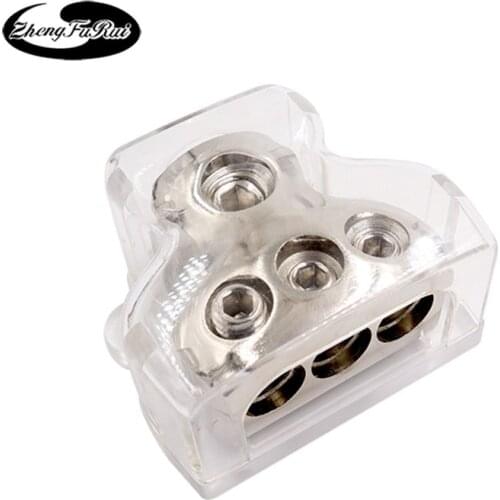 Car audio modification professional power amplifier grounding hub negative grounding junction box one-point three-junction box