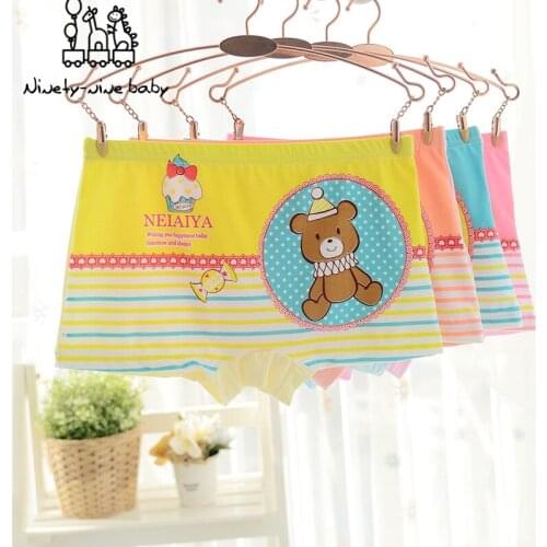 Girls Underwear Bamboo fiber Panties For Girls Kids Soft Comfortable Short Briefs Children Boxer Cartoon Underpants Girl Panties