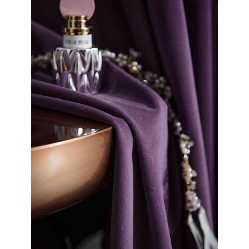 2021 New Flannel Curtains New Nordic Simple High-end Velvet Blackout Curtains Curtains for Living Dining Room Bedroom