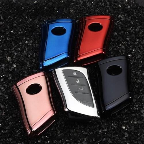 New Hard TPU Car Smart Key Case Full Cover For Lexus UX200 UX250h ES200 ES300h ES350 US200 US260h 2018 2019 Keychain Accessories