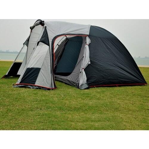 Outdoor Camping Family Picnic Tent 4-6 Person Double-Layer Rainproof Self-Driving Tourism 2 Room Oversized Large Space