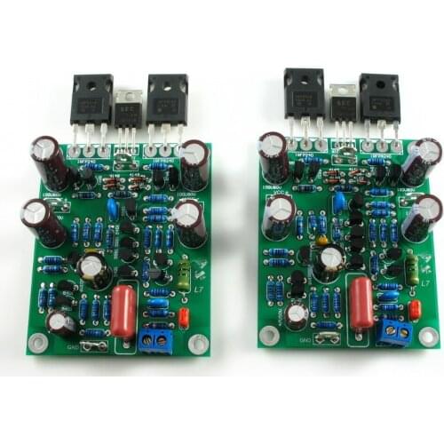 L7 Class AB MOSFET IRFP240 IRFP9240 FET tube IRF610 Transistor Audio Power Amplifier 2.0 channel 300-350WX2 Amplifier Board