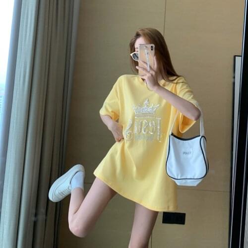 PMXLNKL Women's T-shirts With Sequins