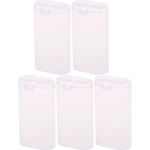 Durable 5pc 2X18650 Battery Holder Case 18650 Battery Storage Box Rechargeable Battery Power Bank Plastic Cases 667C