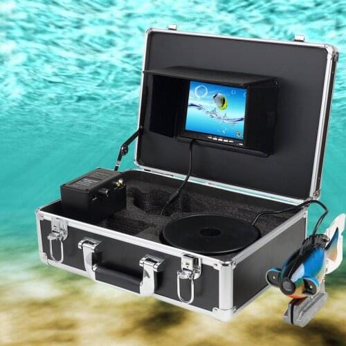 7" LCD Screen Fish Finder HD Waterproof Underwater Fishing Camera Kit With Video Recording 20m Cable For Ice/Sea/River Fishing