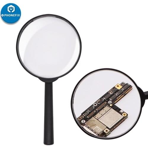 5X Magnifying Glass Handheld Magnifying Glass for Reading High-definition Glass Jewelry Newspaper Books & Phone Motherboard