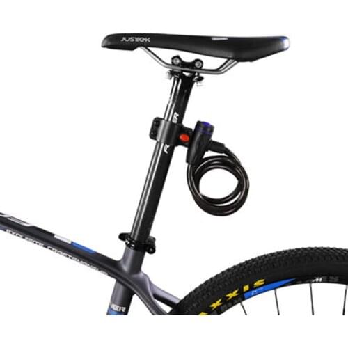 Bike Locks Safety Cable Basic Self Coiling Resettable Combination Cable Bicycle Locks with Mounting Bracket