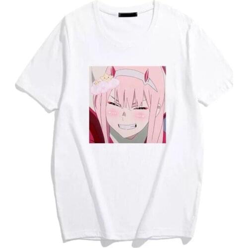 Womens T-shirt Japanese cartoon sexy loose short-sleeved T-shirt casual funny streetwear