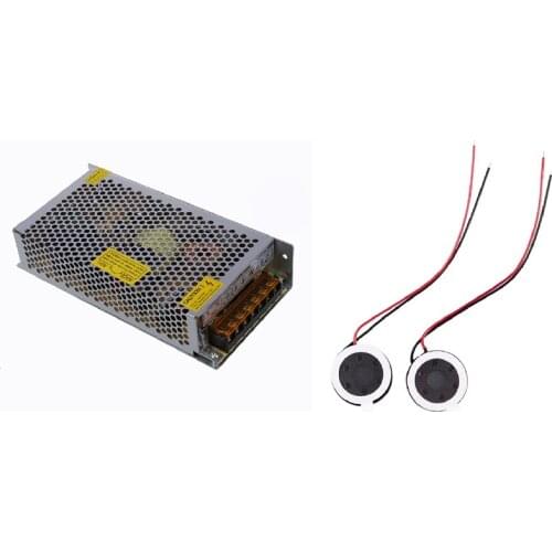 1 Pcs 200W Switching Switch Power Supply Driver & 2 Pcs 15Mm Round Magnet Magnetic Tweeter Speaker Horn 8 Ohm 1W