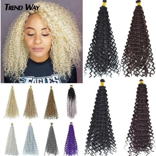 14inch Synthetic Hair Extensions Afro Kinky Curl Twist Crochet Braids Hair Bundles Ombre Braiding Hair Grey Pink Blonde Blue
