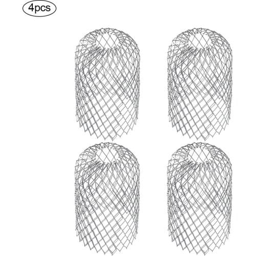 4pcs Roof Gutter Guard Filters 3 Inch Expand Aluminum Filter Strainer Stops Blockage Leaf Drains Debris Drain Net Cover