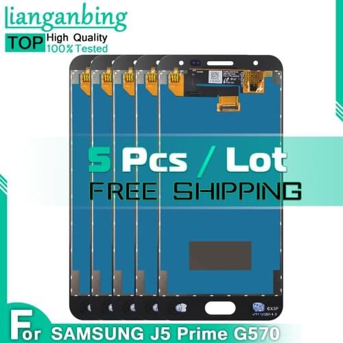 5 Piece/lot LCD For Samsung Galaxy J5 Prime J5P G570F G570Y LCD Display Touch Screen Digitizer Assembly Bulk price G570 Tested