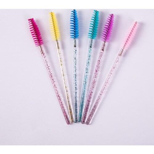 50pcs/Lot Disposable Eyelash Brush False Eyelshes Tools Eye Lashes Cosmetic Brushes Set Makeup