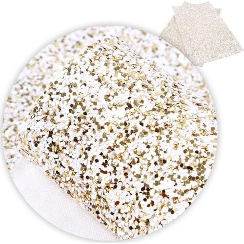 David accessories 20*33cm Chunky Glitter Faux Synthetic Leather Fabric,DIY Decorative Garment Knotbow Bag Shoes Crafts,1Yc5328