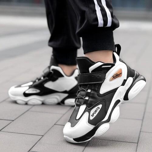 New Childrens Basketball Shoes Boys Sport Non-slip Kids Sneakers Shoes Outdoor Sneakers Boys Trainers for Pupils 2021 Spring