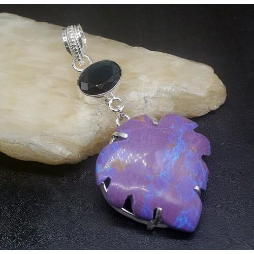 Gemstonefactory Jewelry Big Promotion 925 Silver Hot Blue Topaz Sea Sediment Women Ladies Gifts Necklace Pendant 1010