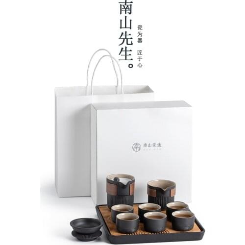 Ceramic Tea Set Aesthetic Display Charms Simple Tea Set Modern Retro Gift Box Ceremony Tetera Porcelana Teaware Sets BG50TS