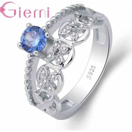 New Creative Big Rings for Women Femme Best 925 Sterling Silver Gifts High Quality Cubic Zirconia Wedding Bague Jewelry