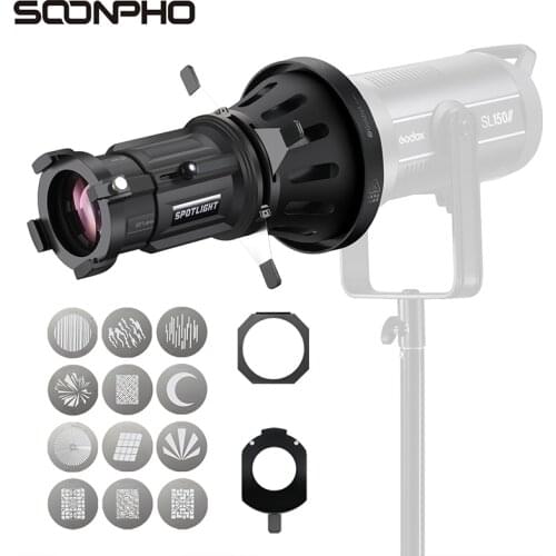 NEW OT1 PRO Ⅲ Focalize Conical Snoot Photo Optical Condenser Art Projection Beam Light for Bowens Camera Photographic Lighting