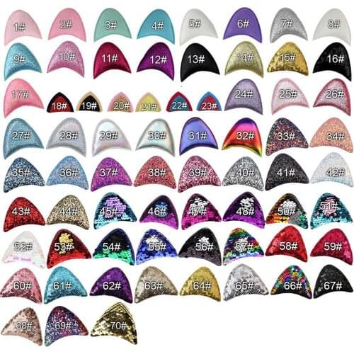 100paris Reversible Sequin Cat Ears For Girls 2019 Padded Glitter Cat Ears Hairband Kids Cute Cat Ear Headband Hair Accessories