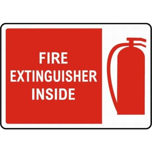 Fire Extinguisher Inside Tin Sign art wall decoration,vintage aluminum retro metal sign,iron painting vintage decoration sign
