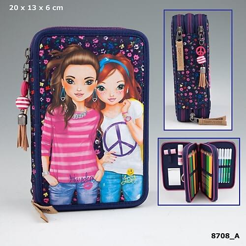 Creative Multi-Function 3 Layer Full Penholder Pen Box School Supplies New Season Stationery products Ful Set 20x13x6cm