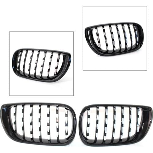 Car Front Grill Diamond Metero style Mesh Grille For BMW E46 4 Door 2002 2003 2004 2005 ABS Plastic