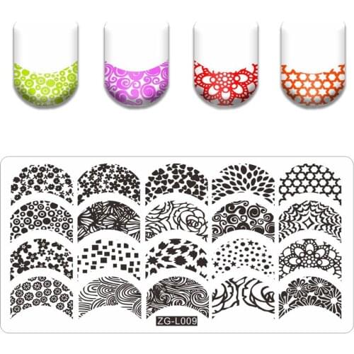 Stamping Plate Halloween Theme Stainless Steel Fall Design Overprint Nail Stamp