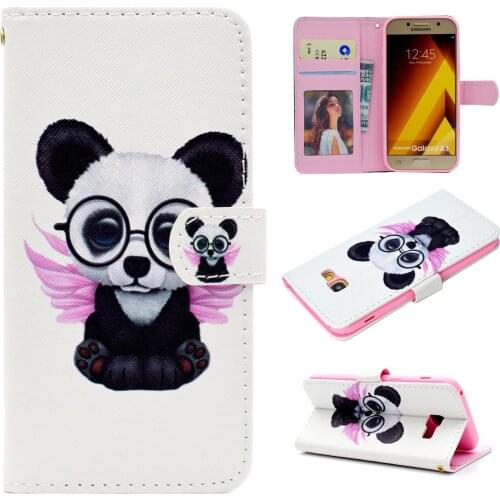 Embossed luxury Flip Wallet Cover for Samsung Galaxy A5 2017 Case Magnetic Leather Case for Samsung A520 a5 2017 phone case