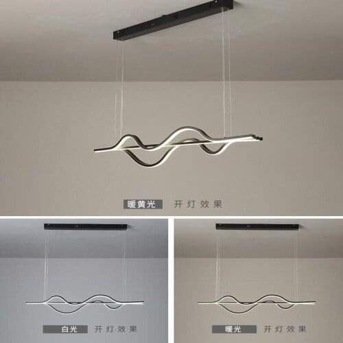 Length 1000mm Dimmable RC Modern Led Pendant Lights For Dining Room Kitchen Room Bar Hanging Pendant Lamp Fixtures