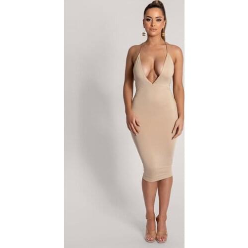 XLLAIS Solid Summer Dresses