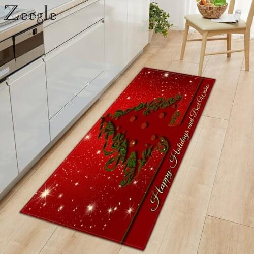 Zeegle Long Kitchen Floor Carpet Bathroom Anti-slip Mat Doormat Printed Cartoon Soft Door Mat Dustproof Living Room Foot Rug
