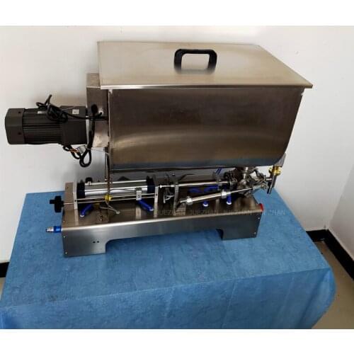 110V 220V Mixed Liquid Paste Dual Purpose Single Head Filling Machine U-shaped Hopper Large Capacity Filling Machine