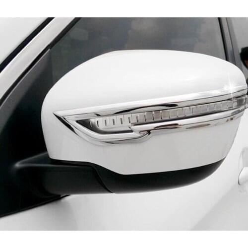 2Pcs/set Auto Car Exterior Rearview Mirror Strips Trim Styling For Nissan Qashqai 2014 2015 2016 Car-covers Accessory
