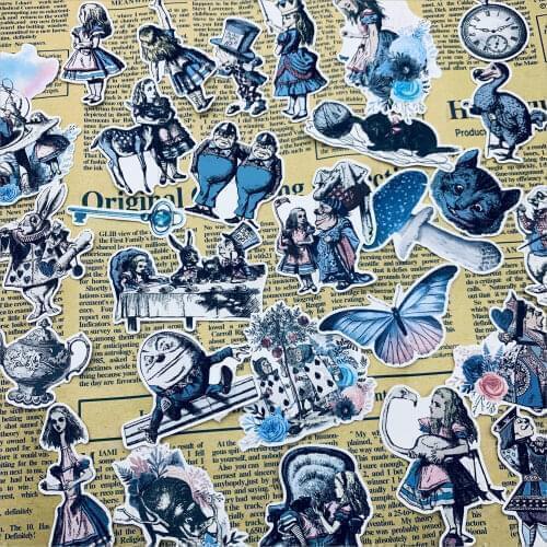 28PCS Vintage Bunny sticker DIY scrapbooking base collage junk journal diary happy plan gift seal decoration sticker