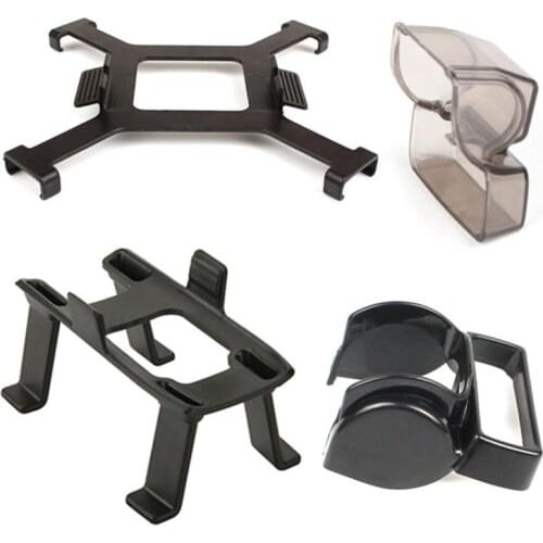 4 in 1 Accessories For DJI Spark black Lens Hood Sunshade, Camera Gimbal Cover, Landing Gear, Propellers Blades Fixed Clip