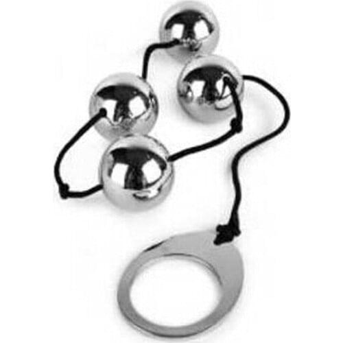 Waterproof Sex Four Stainless Steel Metal Anal Balls,Anal Plug Stainless Steel,Large Anal Beads Vaginal Beads Masturbation