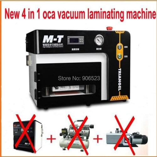 Free shipping 7 inch OCA screen vacuum laminating machine,laminator no bubble,no need air compressor,no need vacuum pump