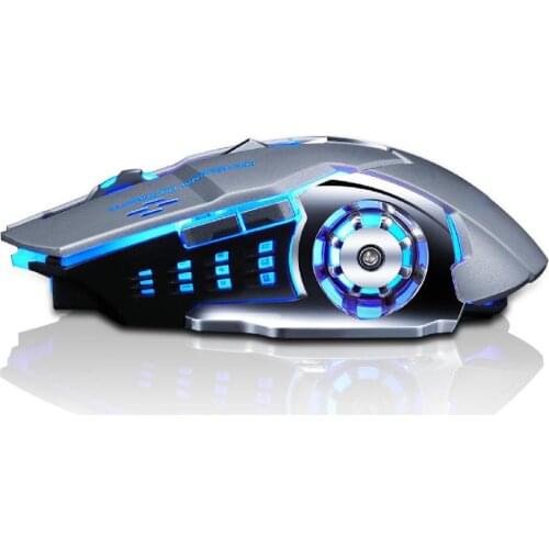 Wireless gaming mouse 6 buttons 2400 DPI 7-color photoelectric USB computer mouse Wireless gaming mouse silent mouse