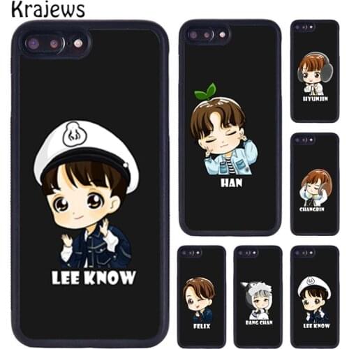 Krajews Cartoon Kpop Stray Kids Phone Case For iPhone X XR XS 11 12 Pro MAX 5 6 6S 7 8 Plus Samsung Galaxy S7edge S8 S9 S10