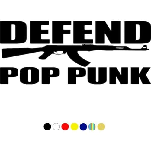 CS-1875# Vinyl Decal Defend Pop Punk Car Sticker Waterproof Car Decor for Auto Truck on Bumper Rear Window