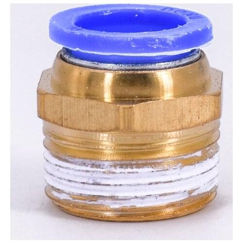 DN20 G 3/4" BSP Male x Fit Tube OD 16mm Brass Pneumatic Air Hose Quick Connector Push In Coupler Water Gas Oil